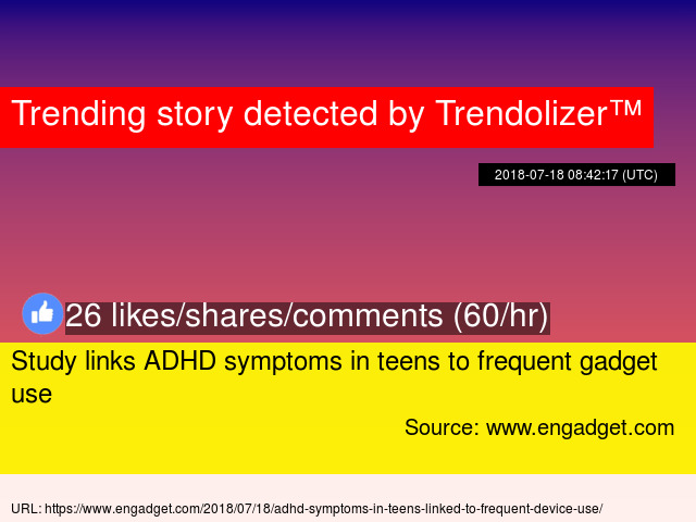 Study Links Frequent Gadget Use To >> Study Links Adhd Symptoms In Teens To Frequent Gadget Use Study Links Frequent Gadget Use To >> Study Links Adhd Symptoms In Teens To Frequent Gadget Use